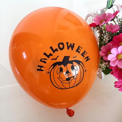 China Eco-friendly Wholesale Amazon hot selling 12 inch 2.8g latex balloon printing balloon prank April Fool's Day Halloween Decoration for sale