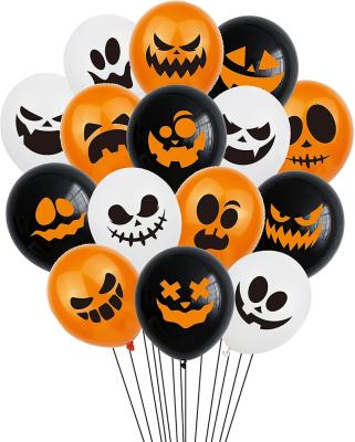 Κίνα Eco-Friendly Amazon Halloween Balloon Party Decoration Pumpkin Spider Printed Latex Balloon Ghost Party Supplies προς πώληση