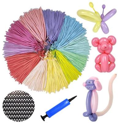 China Morden Factory Hot Selling Kids Long Metal Gift 260 Color Cheap Latex Helium Balloons for sale