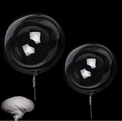 China Haoshidai Wholesale Eco-friendly 10 18 24 36 Inch Transparent PVC Bubble Bobo Balloons for sale