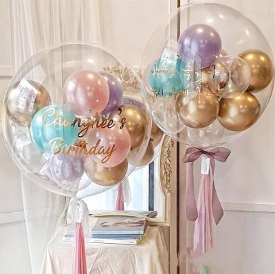 China Eco - Friendly Stuffing Bubble Balloons DIY Deco Bubble Balloon for sale