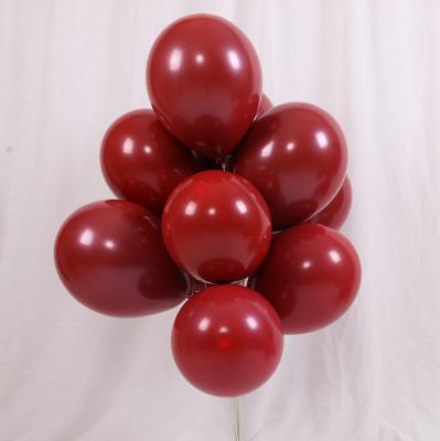 China Lover Proposal Wedding Banquet Decoration Eco-friendly Wedding Balloon Double Shaped Pomegranate Red Latex Balloon 10 Inch for sale