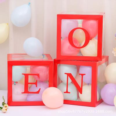 Китай Eco-friendly hot sale DIY baby shower balloon transparent box for baby shower b party decorations t продается