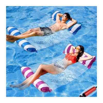 China light & Portable Universal Premium Float Hammock Inflatable Pool Hammock Chair For Relaxing for sale