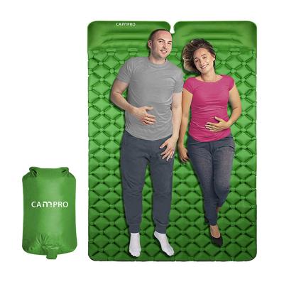 China Colorful Nylon Composite Inflatable Camping Mat Waterproof Professional Grounding Sleep Mat for sale