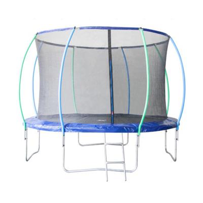 China With protective net wholesale 12' outdoor trampoline fitness jumping with ladder china trampoline indoor park for kid for sale