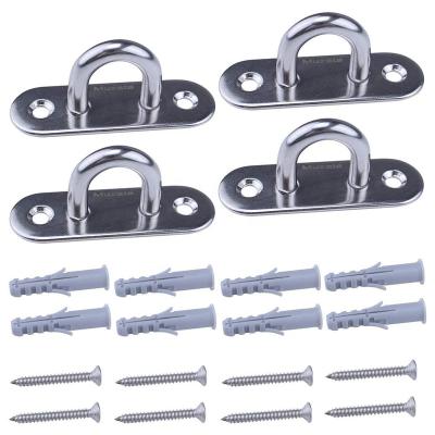 China Hanger Modern Boat Hammock Swing Mount Stainless Steel Buckle Design U Shaped Screw for sale