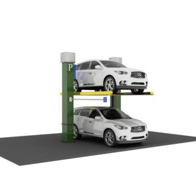 China Hydraulic Single Car Valet Stacker 2 Levels Car Parking Vertical Parking Lift 2000KG / 2500KG for sale