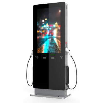 China AC Charging 65 Inch Outdoor LCD Display Ev Charging Pile Station Waterproof For Advertising Kiosk for sale