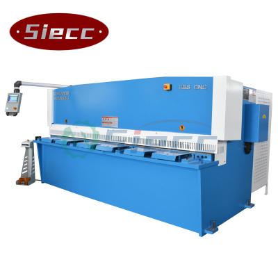 China SIECC type hydraulic guillotine CNC construction material shearing machine, equipped with E21S CNC system. for sale