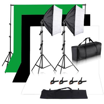 China Main Green Kit Background Support System Folding Soft Chroma Screen Support Backdrop ClothLighting Kit for sale