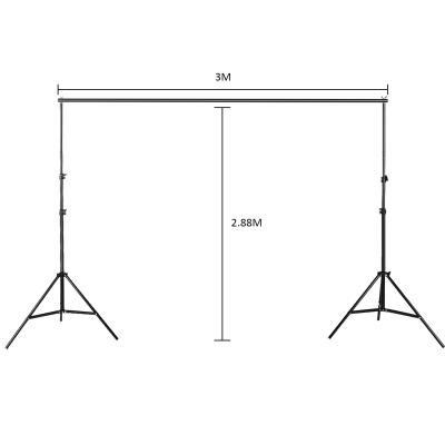 China Adjustable Aluminum Photo Studio Photography Stand 260x300cm Digital Camera Backdrop Tripod Photography Studio Stand for sale