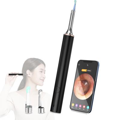 China Aluminum Alloy Ear Wax Removal Tool Cordless Ear Remover With 1080P HD Camera Earwax Remover Endoscope With LED Light for sale