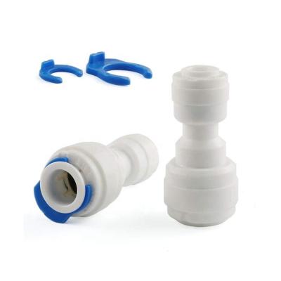 China Hotel Quick Straight Tube Connector Fittings For RO System Water Purifier for sale