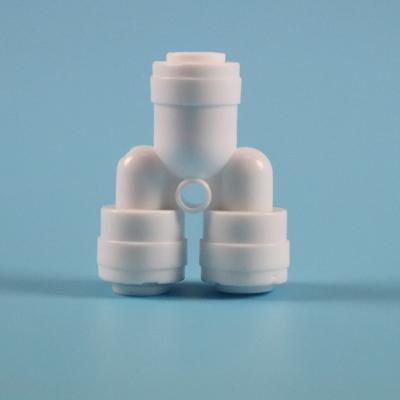 China Water Hotel Filter Plastic Pipe Adapter RO Y Connector Coupling Accessories For RO System for sale