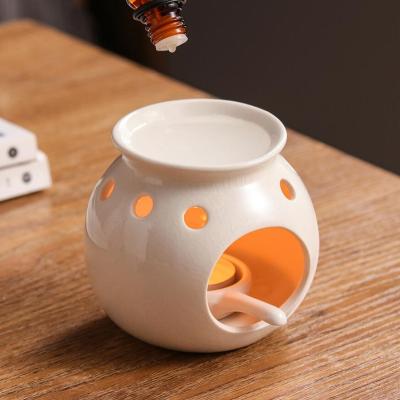 China AROMATIC Cheap White Essential Oil Burner Candle Holder Ceramic Wax Melt Burner for sale