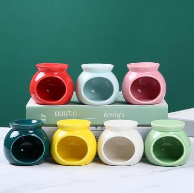 China Cheap Wholesale Ceramic Colorful Oil Wax Melt Warmer Burner Ceramic For Wax Melts for sale