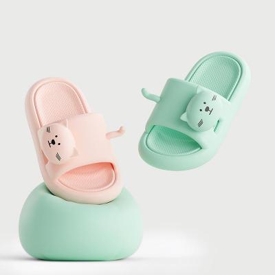 China 2022 new style cartoon yezzy casual kids light indoor shoes children slides slippers for girls and boys for sale