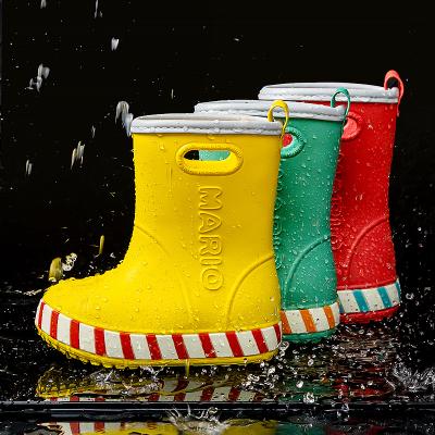 China Mario Children's Rain Boots Baby EVA Rainboots Waterproof Cheerful Boy Girl Non-slip Outdoor Kids Waterproof Shoes for sale