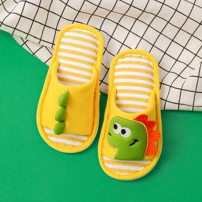 China Lightweight Cheerful Mario Children's Slippers Non-Slip Canvas Indoor Slippers Fall / Winter Floor Slippers for sale