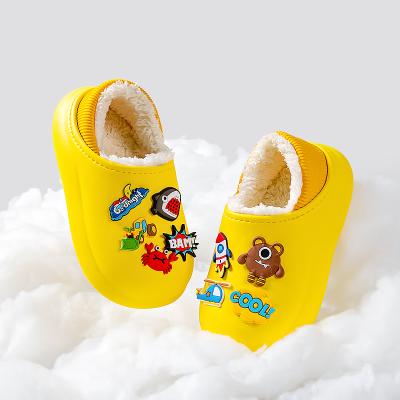 China Mario Boys Girls Premium Soft Plush Waterproof Cheerful Cartoon Slippers Warm Winter Bedroom Shoes for sale