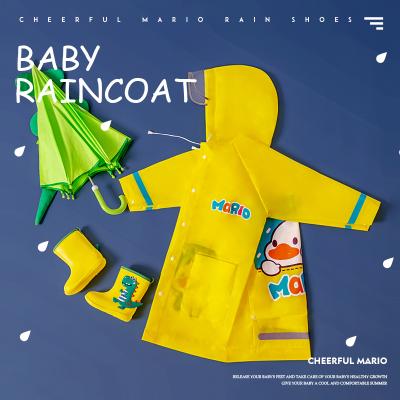 China Gay Children EVA Rain Coat Mario Cartoon Rain Poncho Children Rain Gear Bachelorette Raincoat Clothes Raincoat for sale