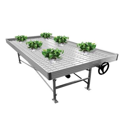 China Yes Customized Ebb And Flow Flood Table Rolling Bench For Vegetable / Flower / Fruit for sale