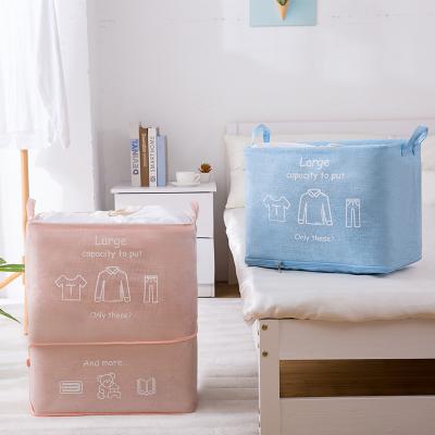 China Modern Home Bathroom Large Laundry Hamper Quilt Storage Box Collapsible Dirty Laundry Hamper for sale