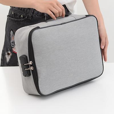 China Waterproof Multi Layer Anti Theft Document Holder Organizer Bag Storage Bag Folder Document Folder Bag for sale