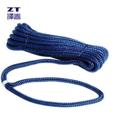 China 4mm 5mm 8mm Regular Double Braid Polyester Nylon Rope Crimps Price for sale