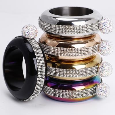 China CLASSIC Hot Selling Round Diamond Bracelet Hip Flask Ladies Multicolor Optional Plating Wine Bottle Hip Flask Bracelet for sale