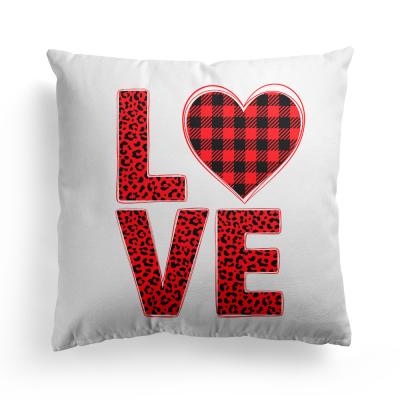 China PORTABLE Decor Tile Truck Love Heart Cushion Cases Valentines Day Decorative Pillow Covers 18x18 Inch For Home Decor for sale