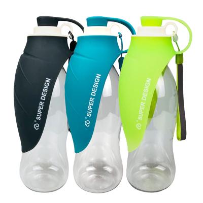 China Viable Factory Direct Sales Silicone Portable Travel Dog Water Dispenser Leak Proof And BPA Free Dogs Drinking Bottle For Walking for sale