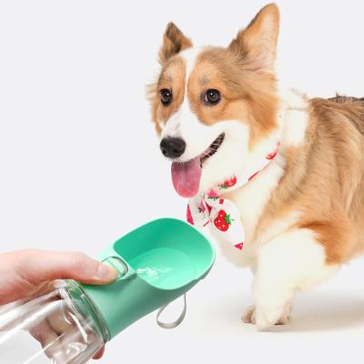 China Wholesale Viable Outdoor Leak Proof Brandable Travel Pet Drinks Multifunctional Portable Dog Water Bottle for sale