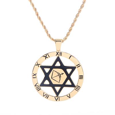 China Komi FASHIONABLE Custom Necklaces Circle Pendant Necklace Jewelry Wholesale Personalized Name Jewelry for sale