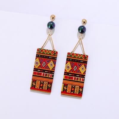 China Feature Komi Fashion Hawaii Jewelry Best-Selling Jewelry Earrings Wooden Earrings for sale