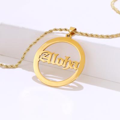 China High Quality Komi Stainless Steel Gold Plated Hawaiian Aloha Kuuipo Necklaces Jewelry Wholesale for sale