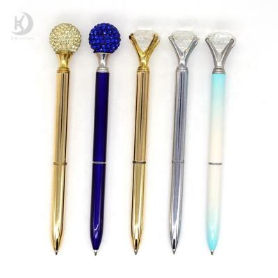 China office & Beacutiful Pen Wedding decor ballpoint pen Wedding gift school personal crystal bridal custom logo diamond pen for sale