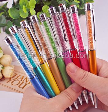 China Best Gift Manufacturer Promotional Wholesale Custom Logo Promotional Pen Crystal Ball Dot Point Pen for sale