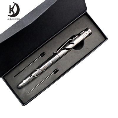 China Promotional hot outdoor multi colors aluminum metal pen J-b77 tool tactical pen J-b77 tool tactical pen with LED flashlight, stylus pen for sale