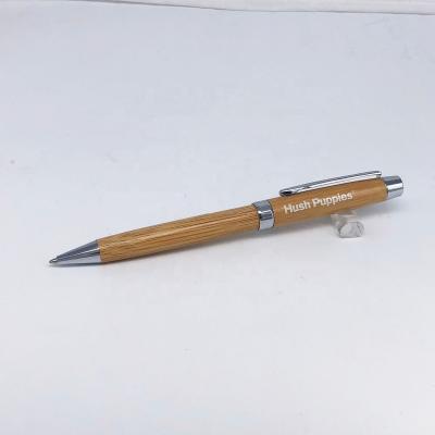 China Promotional Pen Qje-06 Premium Natural Hand Crafted Custom Logo Bamboo Pen Ballpoint Pen 100% Bamboo Pen for sale