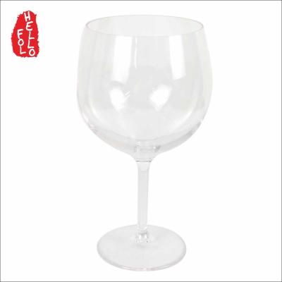 China Wholesale Colorful Plastic 700ml Red Wine Goblet Glass , Big Wine Glass Bottle for sale