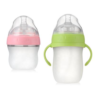 China BPA Free Silicone OEM and ODM Rice Spoon Paste 240ml 160ml Nipple Milk Bottle for sale