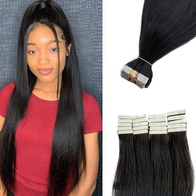 China Curly Curly Loop Curl Ready To Ship Straight Natural Remy Hair Extensions Ins Cheap 100% Yaki Hair Tape Extensions Products For Black Women for sale