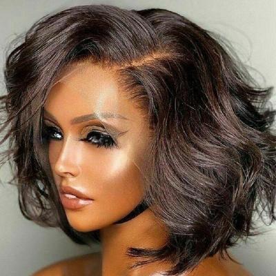 China Body Wave 10Inch Bodywave Wig Transparent Lace Brazilian Hair Lace Front Wig 100% Virgin Hair Products With Preplucked Hairline for sale