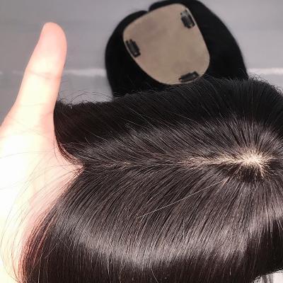 China Straight Virgin Human Hair 5x6 Inch Female Wig India With Silk Weight Style Base 1B Color Lace Original Indian Type Technique for sale