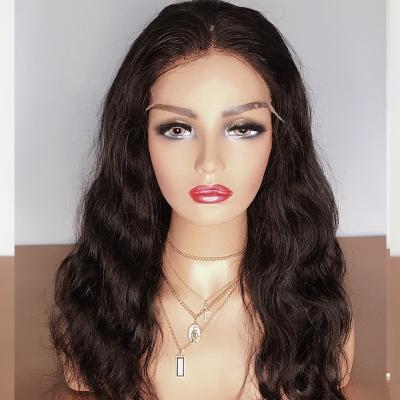 China Wholesale Raw Body Wave Virgin Body Wave Cuticle Aligned Hair Closure Bodywave Wig 18Inch Style Virgin Group Wig 180% Free Departure With Baby Hair for sale