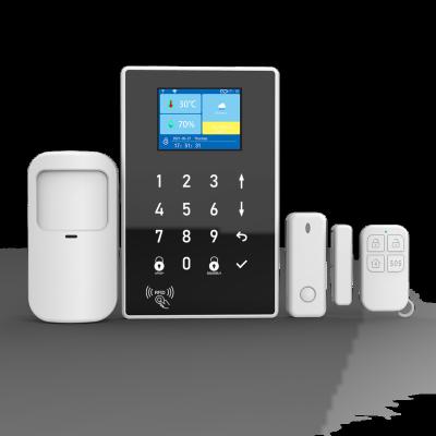 China 2022 Tuya High Pressure Alarming Voice Burglar Alarm System 4G GSM Smart Wifi CID Security Wifi Alarm System for sale