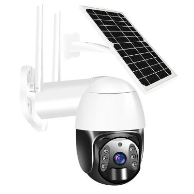 China Human Motion Tracking Tuya IP WiFi Camera Outdoor Wireless Security Solar Powered Outdoor Camera IP66 Waterproof for sale