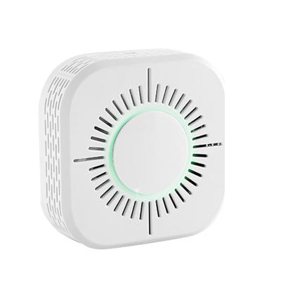 China Tuya Remote Control Smoke Sensor WiFi /Wireless RF433 Battery Household Fire Detector With Smoke Detector Sensor For Home Security for sale